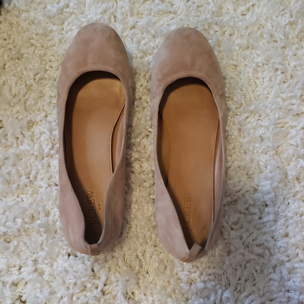 JCREW Anya Suede Ballet Flats
